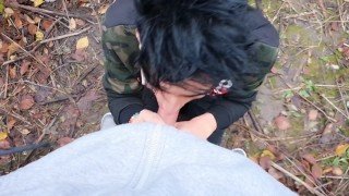 Friends help each other with emptying their balls – First gives ass , second gives mouth