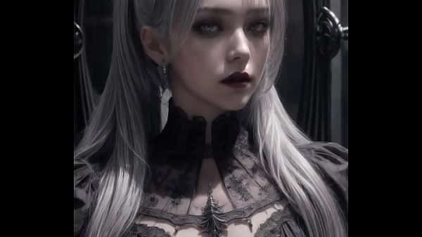 AI generated-32-Gothic Dress Girl (clean)