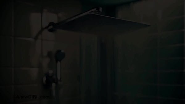 Cute teen blonde took a bath