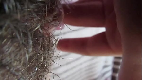 Hairy Pussy big clit closeup pussy grool wet