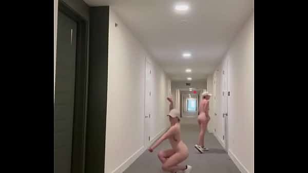 Walking around my apartment complex building hallway